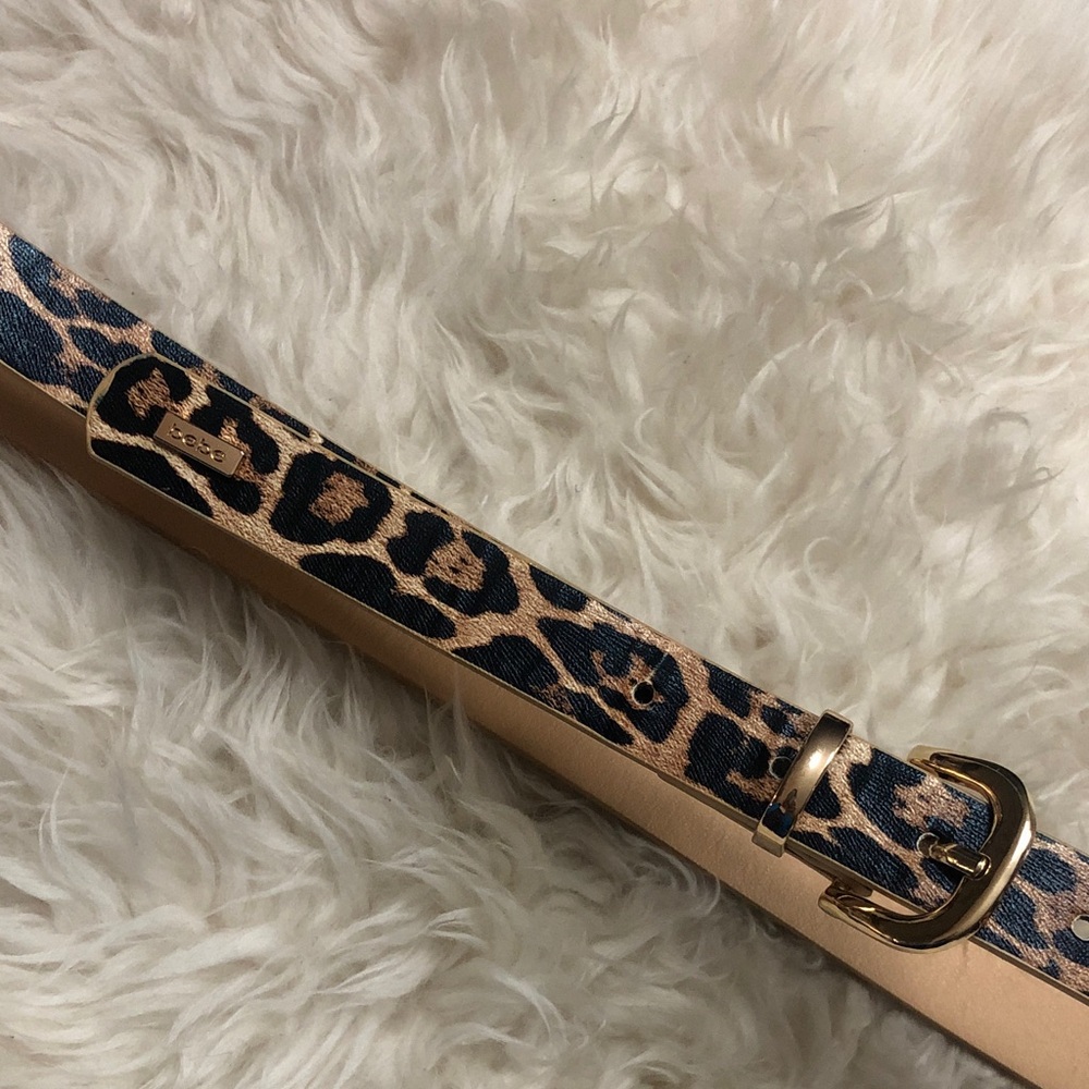 bebe ANIMAL PRINT BELT 1/2”width EUC Vegan